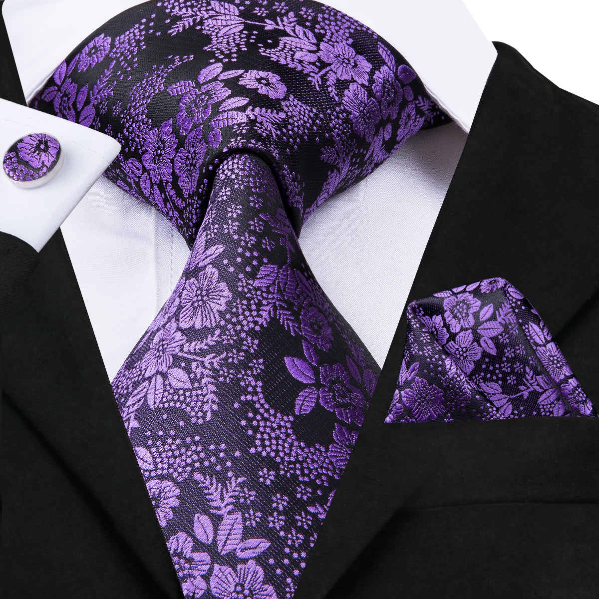 purple orchid tie