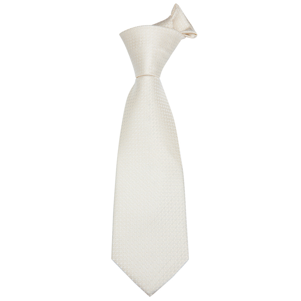 Platinum Cubed Solid Silk Tie