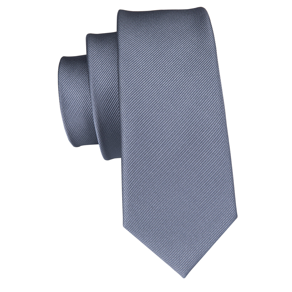 Solid Graphite Silk Tie