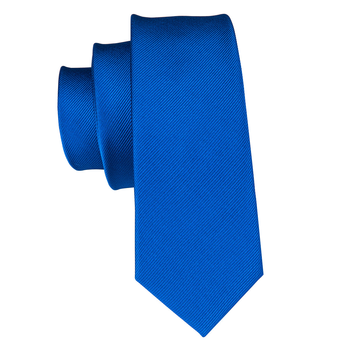 Solid Sapphire Silk Tie