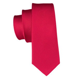 Solid Ruby Silk Tie