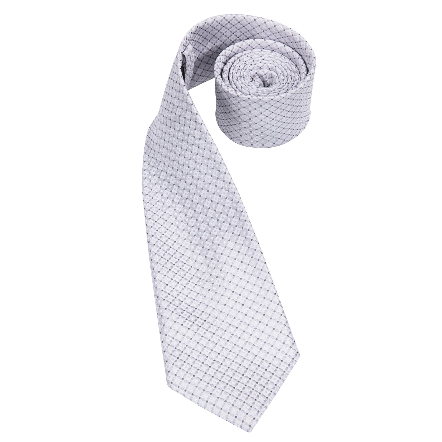 Platinum Pearl Diamond Silk Tie