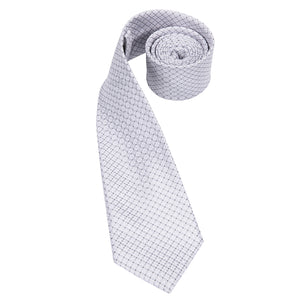 Platinum Pearl Diamond Silk Tie