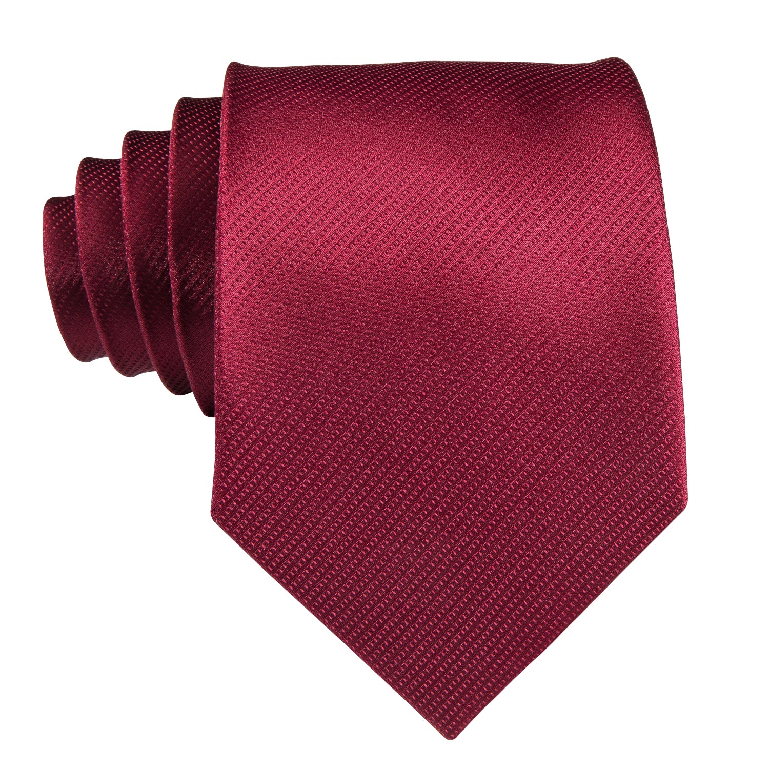 Solid Midnight Ruby Silk Tie