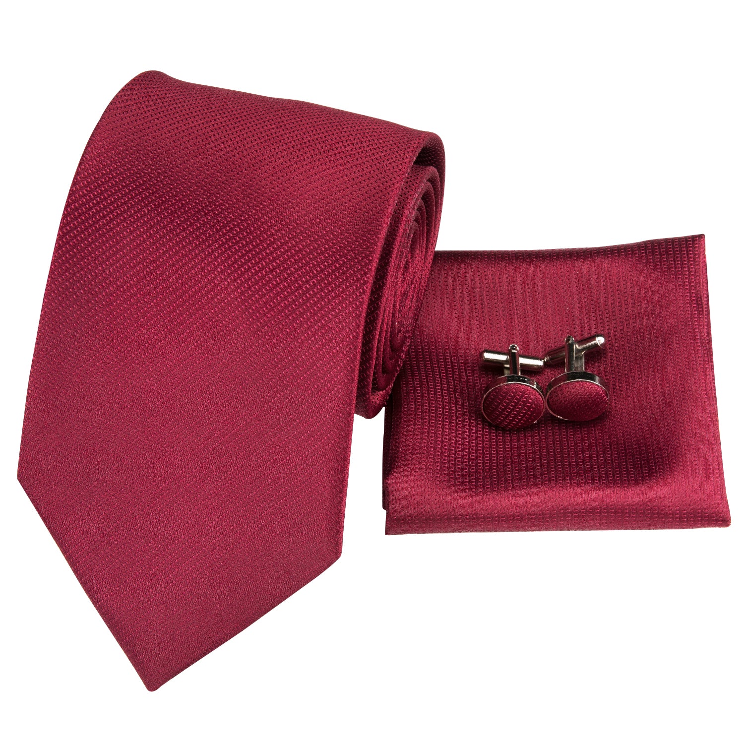 Solid Midnight Ruby Silk Tie