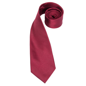 Solid Midnight Ruby Silk Tie