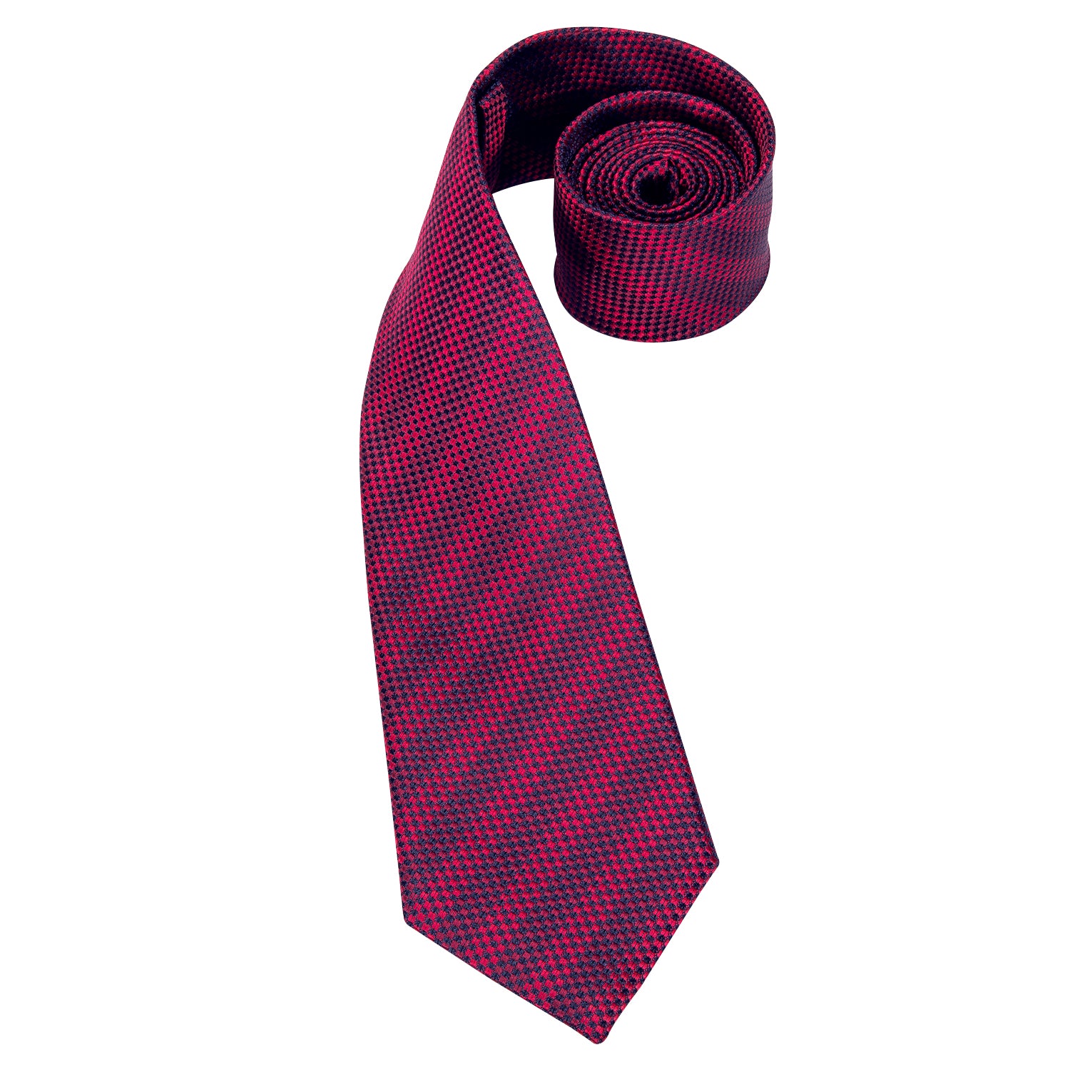 Midnight Ruby Striped Silk Tie