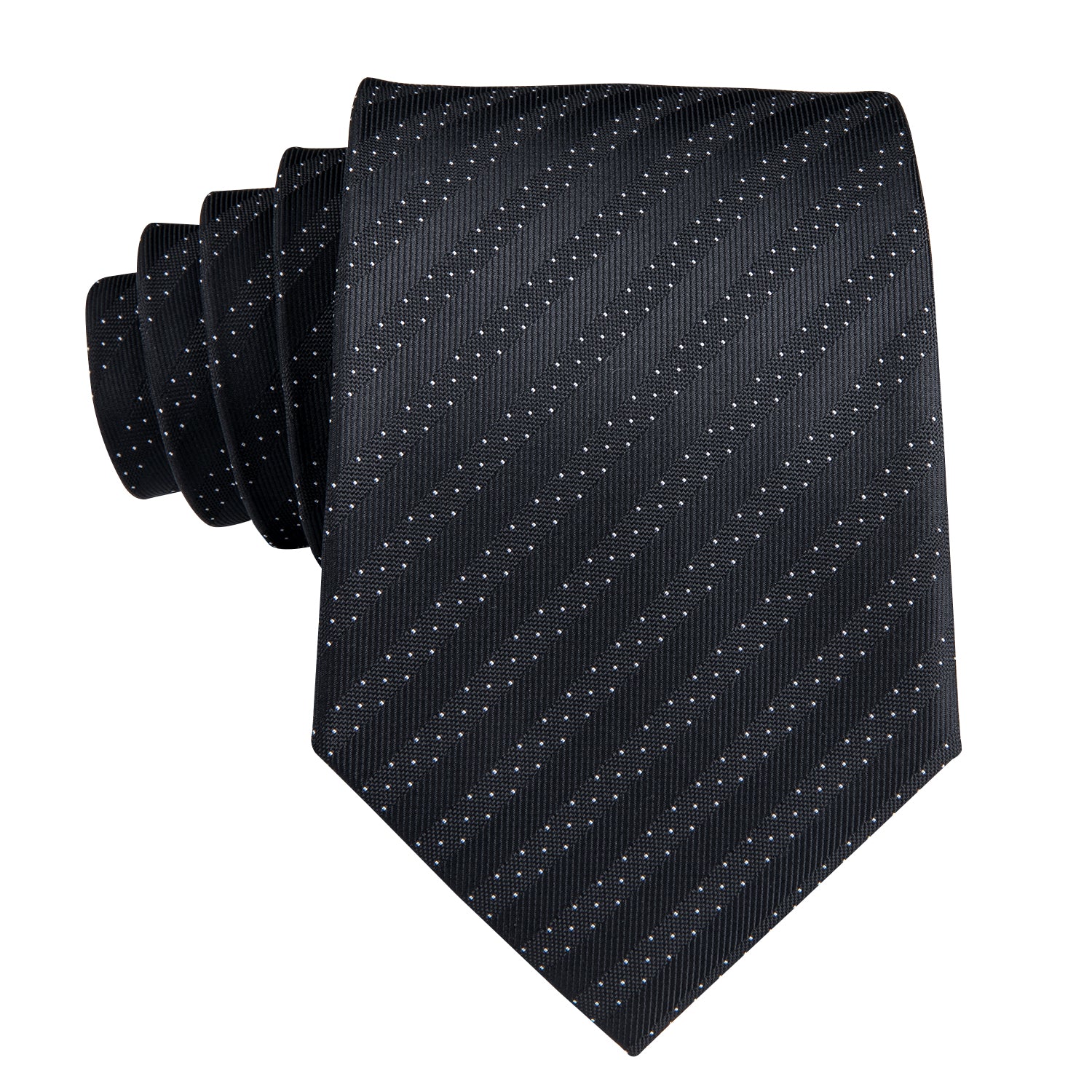 Obsidian Sky Striped Silk Tie