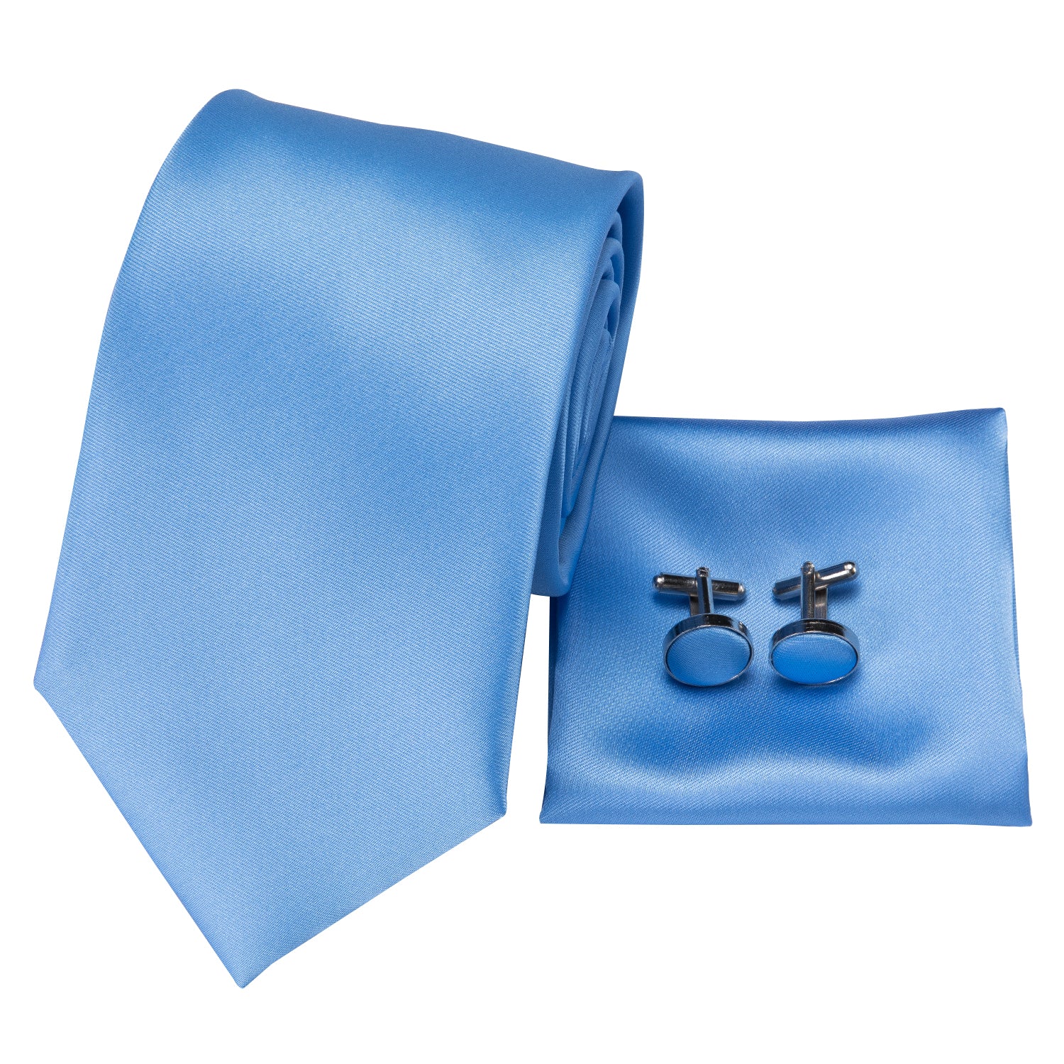 Solid Sky Blue Silk Tie