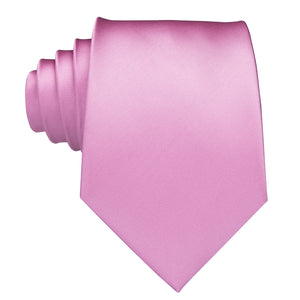 Solid Rose Quartz Silk Tie