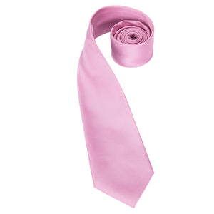 Solid Rose Quartz Silk Tie