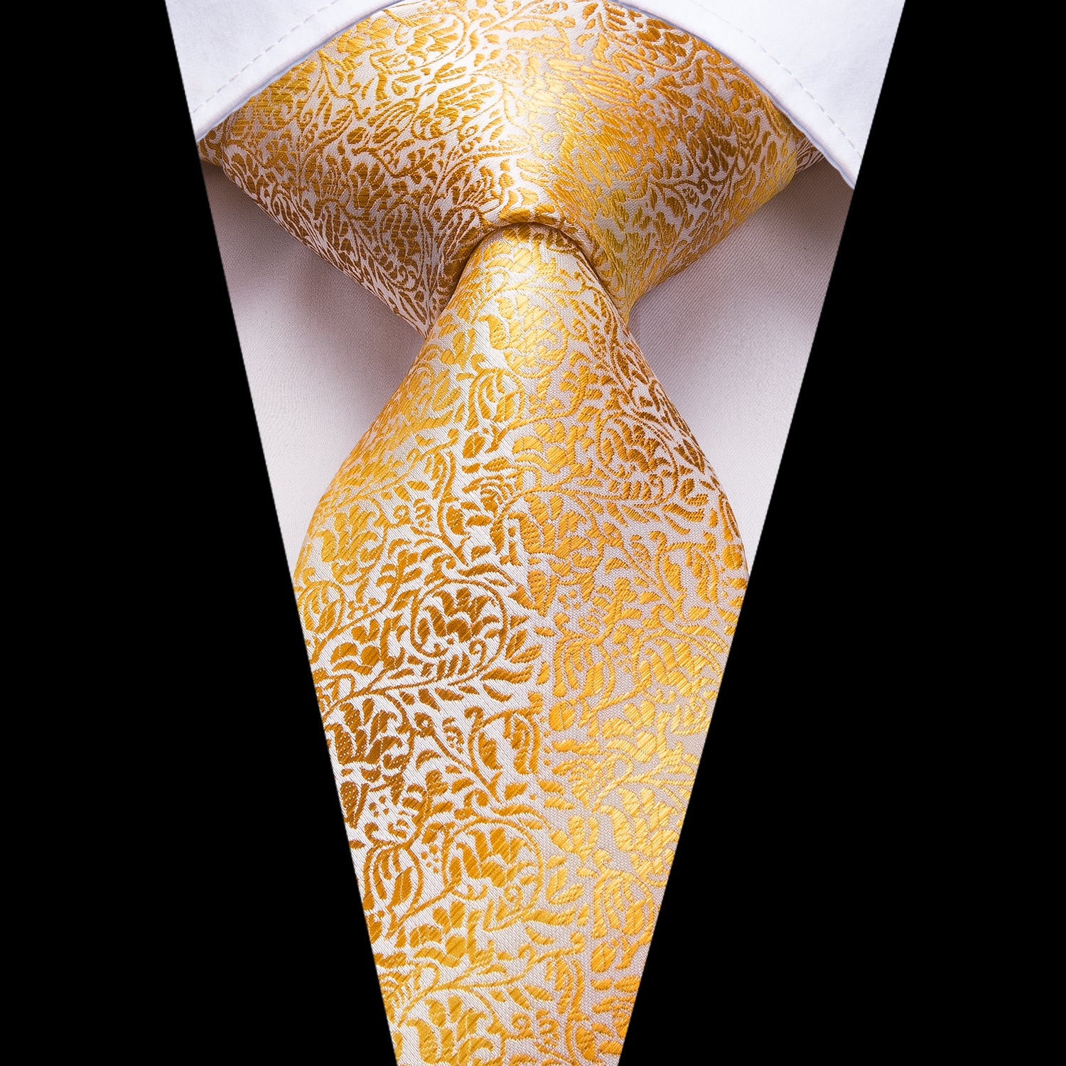 Amber Sky Vines Silk Tie