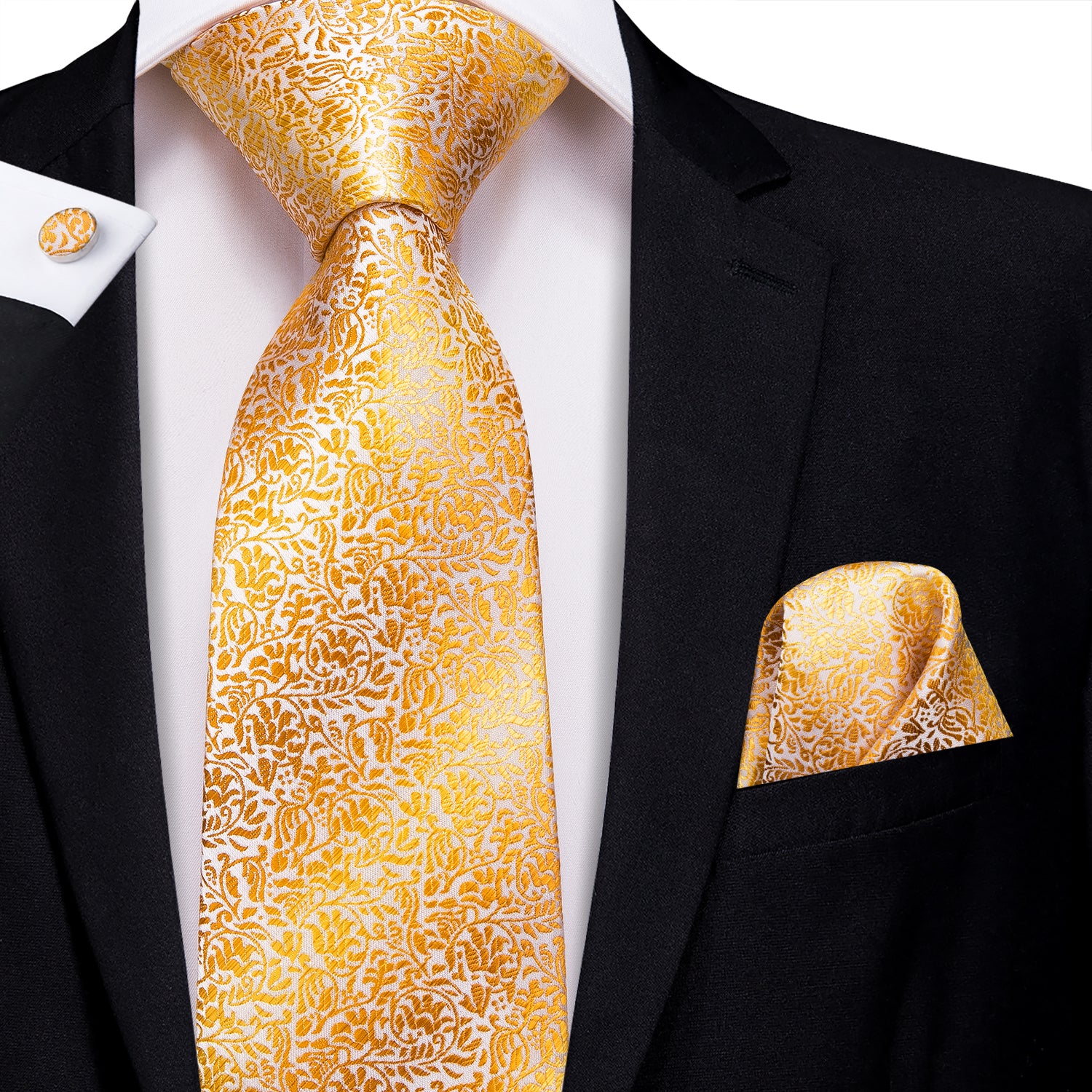 Amber Sky Vines Silk Tie