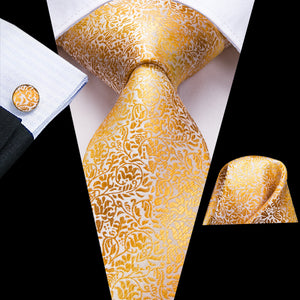 Amber Sky Vines Silk Tie