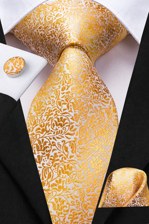 Amber Sky Vines Silk Tie