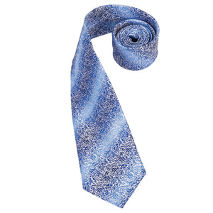 Cobalt Sky Vines Silk Tie