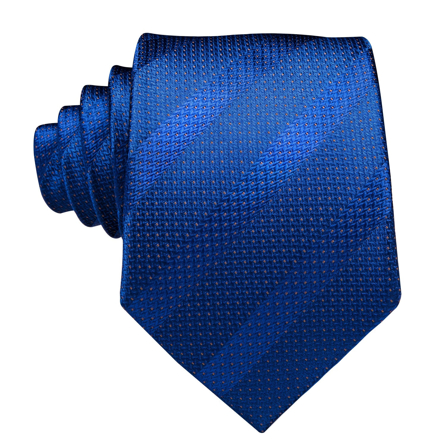 Solid Sapphire Striped Silk Tie