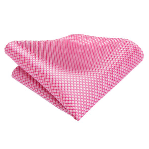 Rose Quartz Fuchsia Diamond Silk Tie