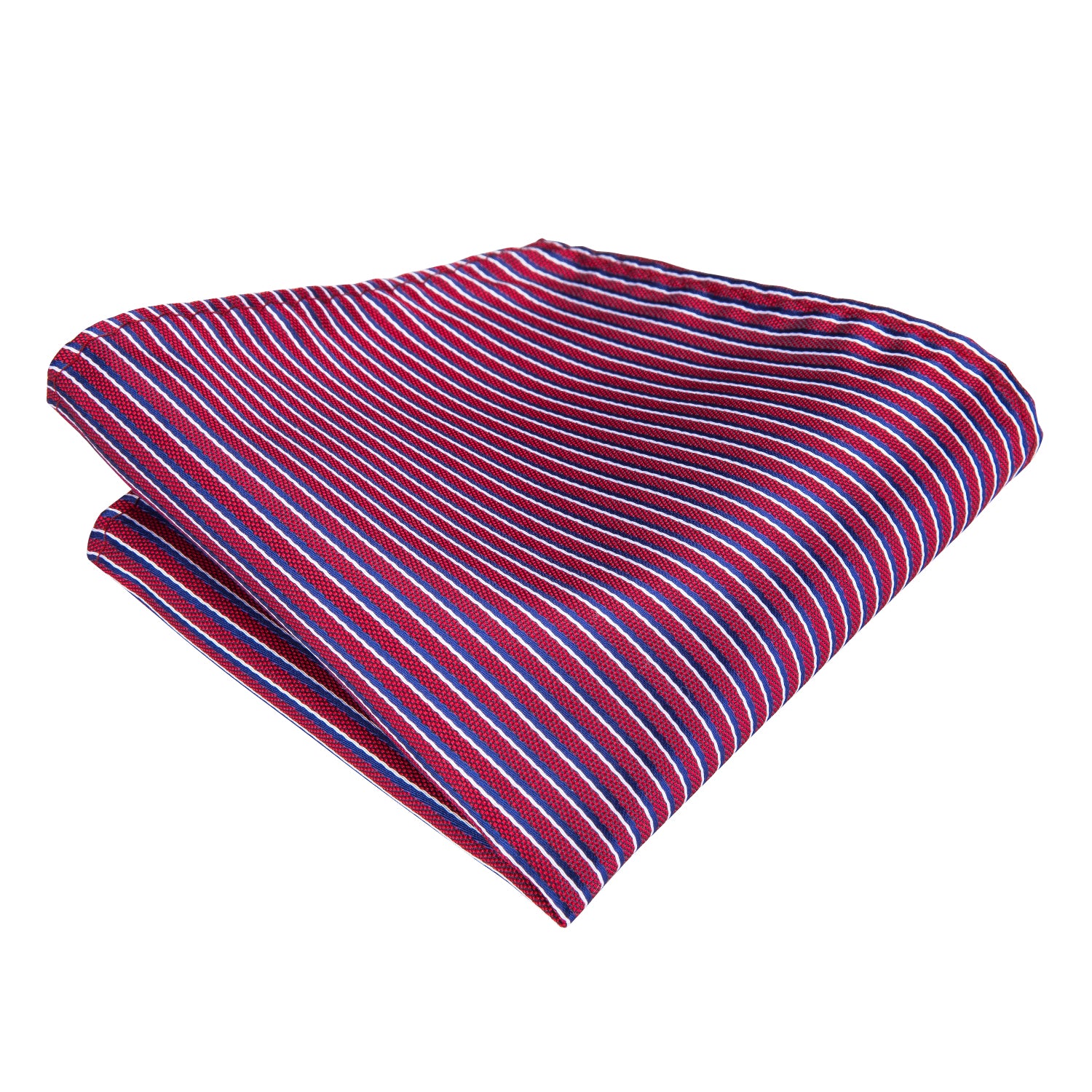 Ruby Sapphire Pearl Striped Silk Tie