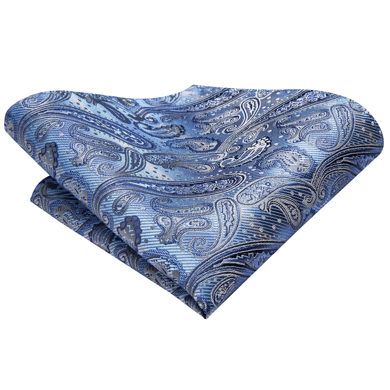 Azure Sky Paisley Silk Tie