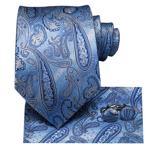 Solid Necktie in Bright Azure Blue 