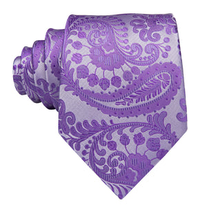 Amethyst Paisley Silk Tie