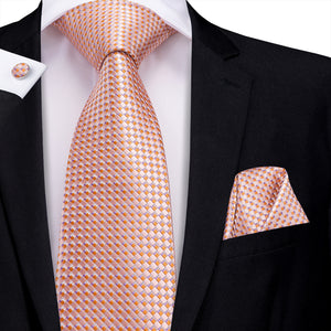 Rose Gold Diamond Silk Tie