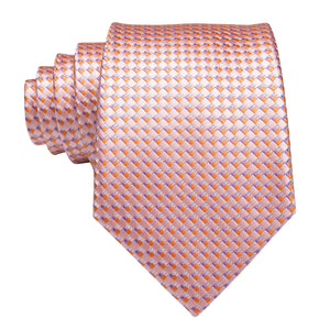 Rose Gold Diamond Silk Tie