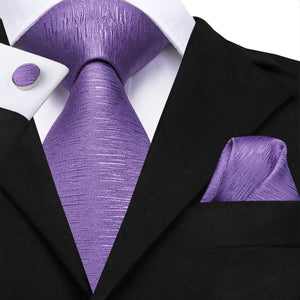 Solid Amethyst Streaks Silk Tie