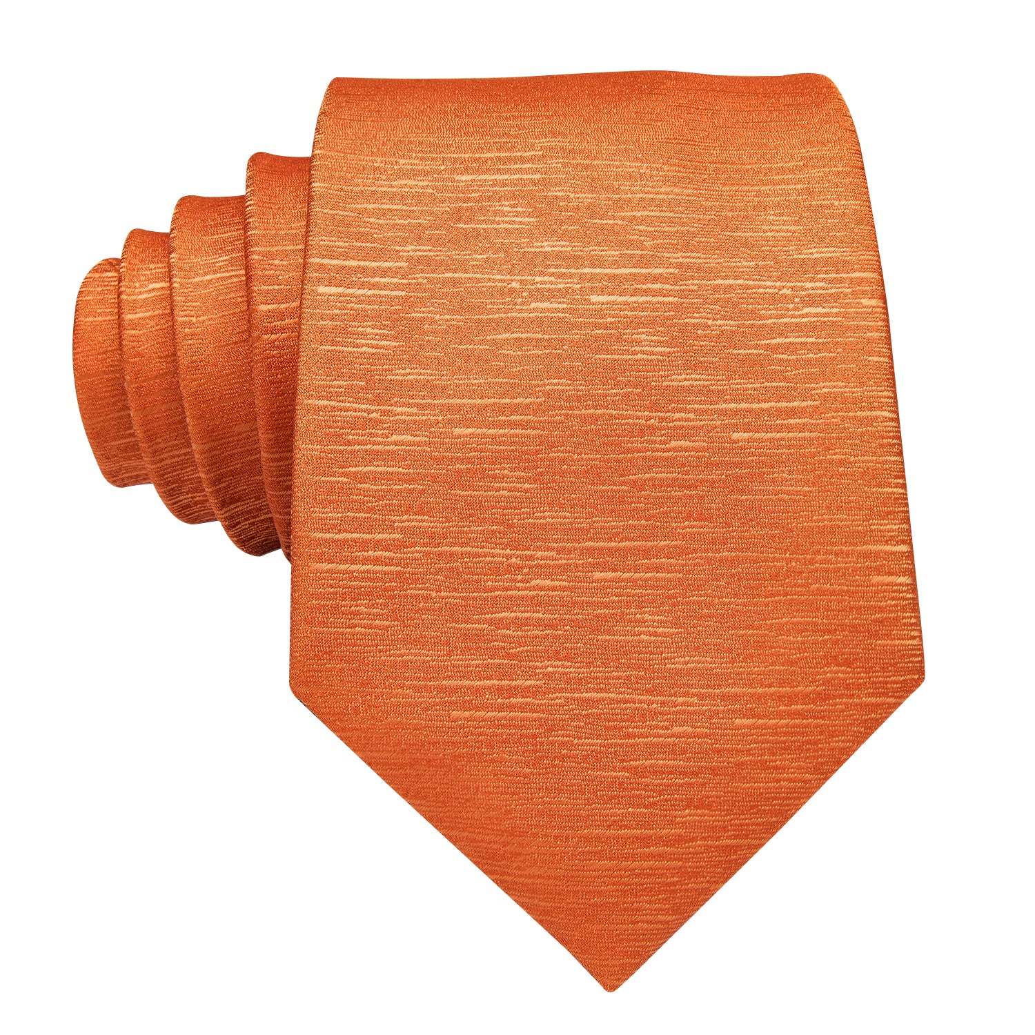 Solid Amber Streaks Silk Tie