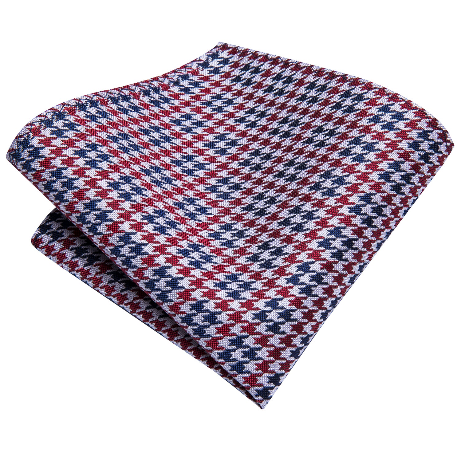 Ruby Pearl Houndstooth Silk Tie