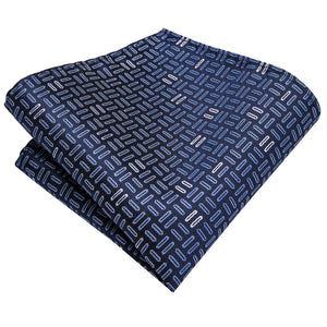 Midnight Sapphire Parallel Silk Tie