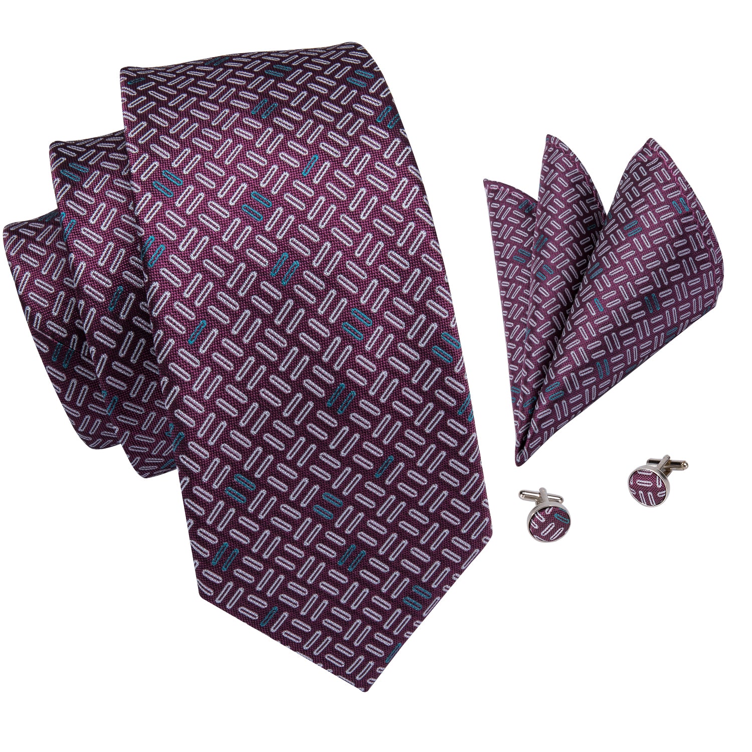 Midnight Ruby Parallel Silk Tie