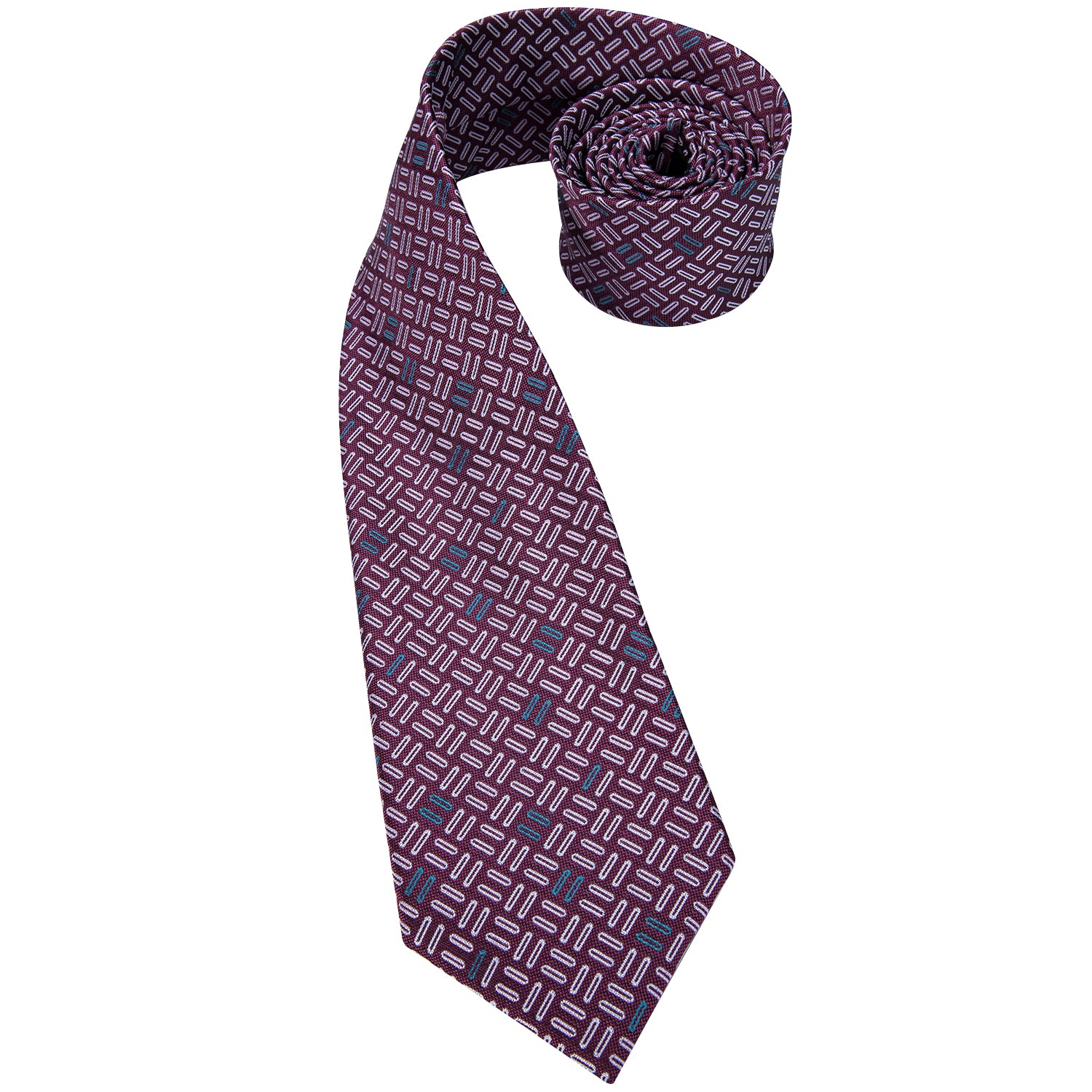 Midnight Ruby Parallel Silk Tie