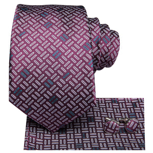 Midnight Ruby Parallel Silk Tie