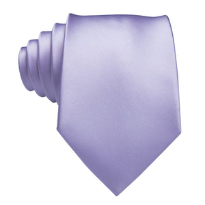 Solid Metallic Iris Silk Tie