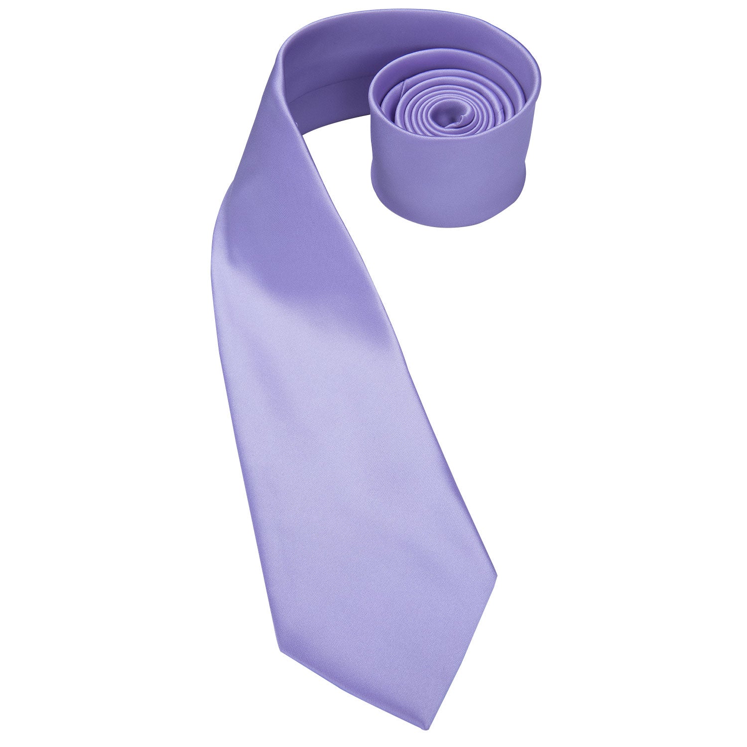 Solid Metallic Iris Silk Tie