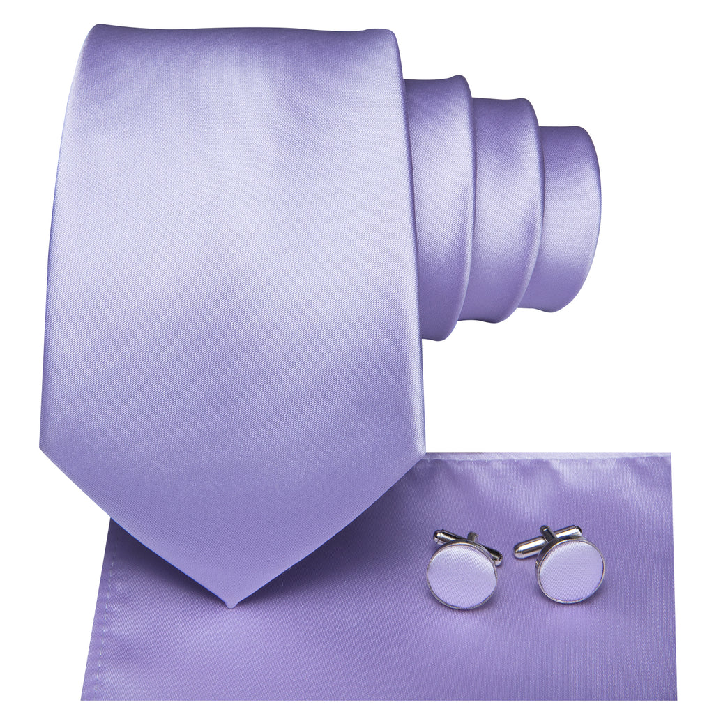 Solid Metallic Iris Silk Tie