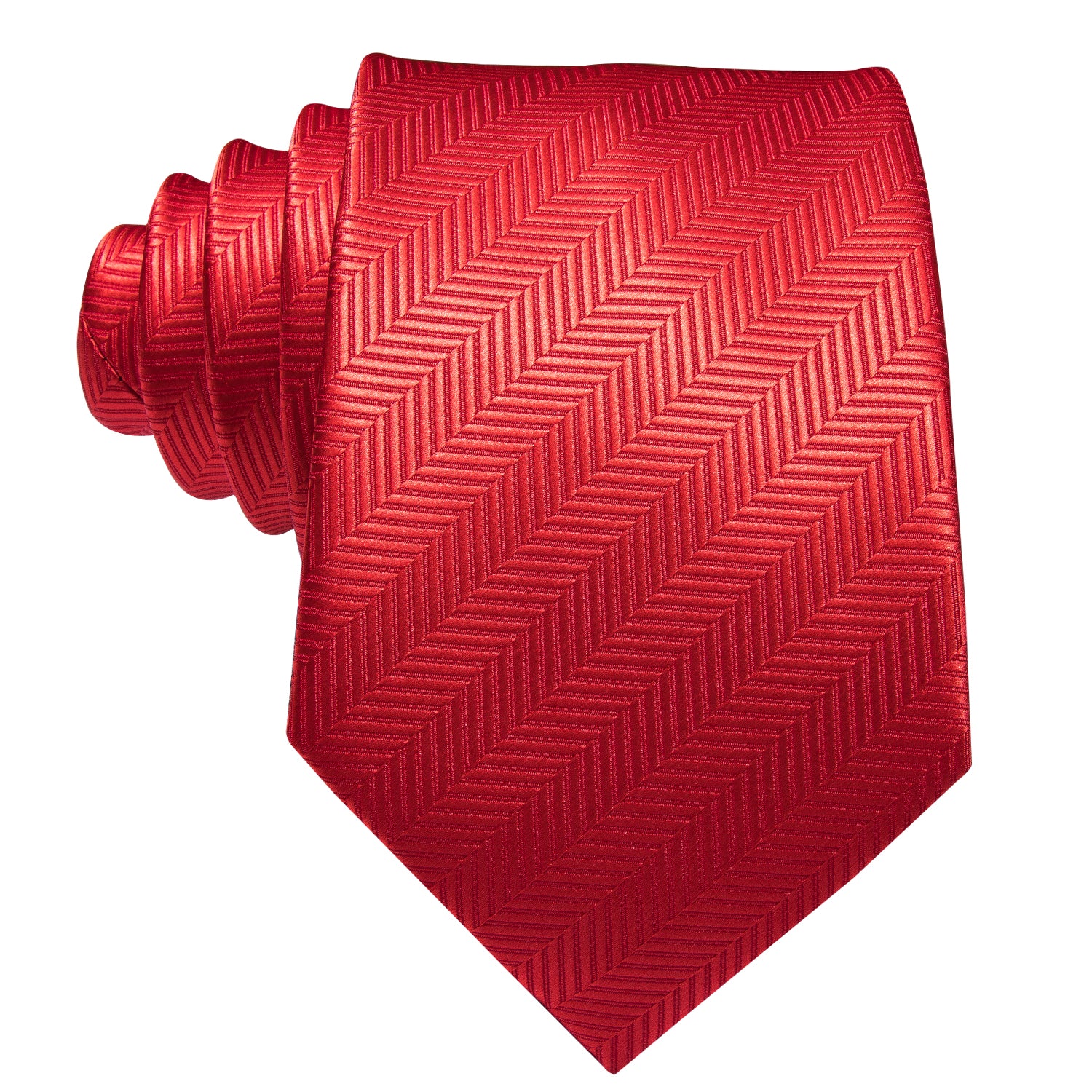 Solid Scarlet Silk Tie