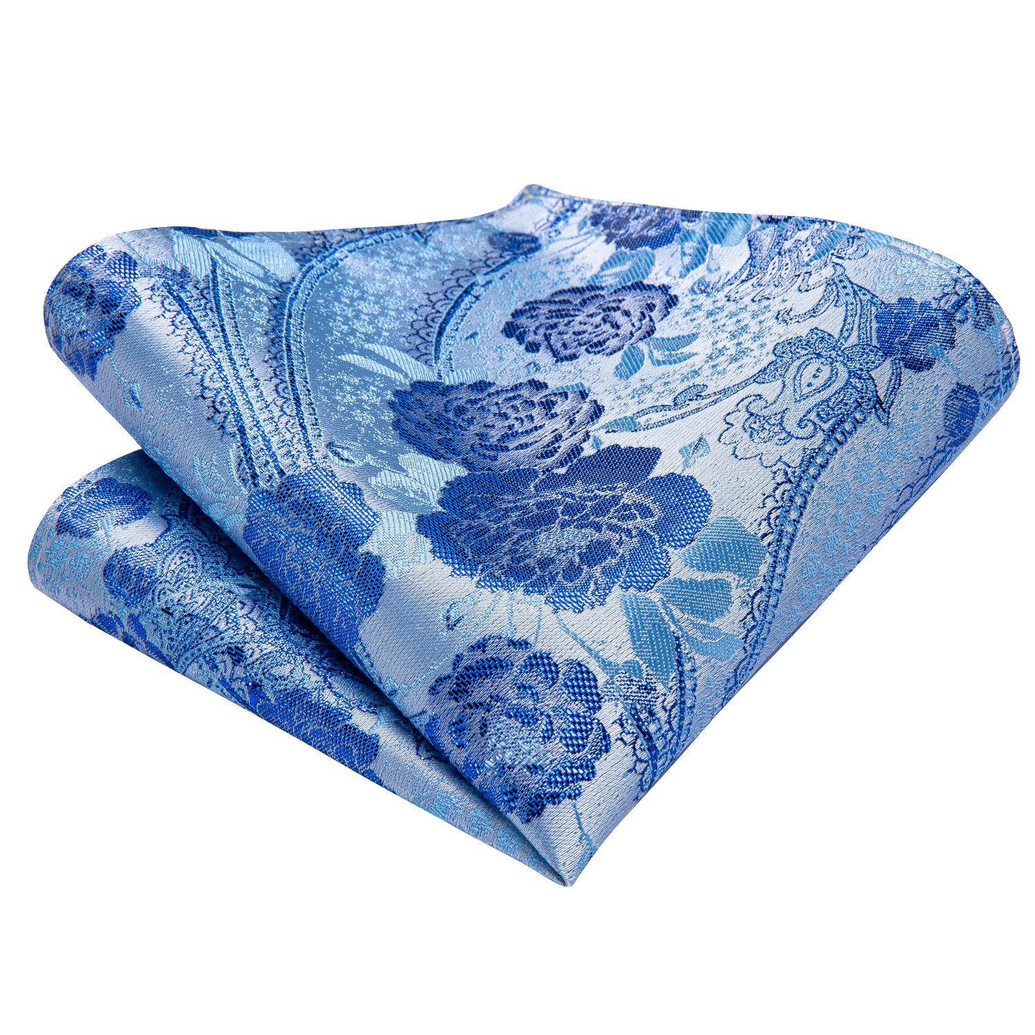 Azure Sky Blossoms Silk Tie